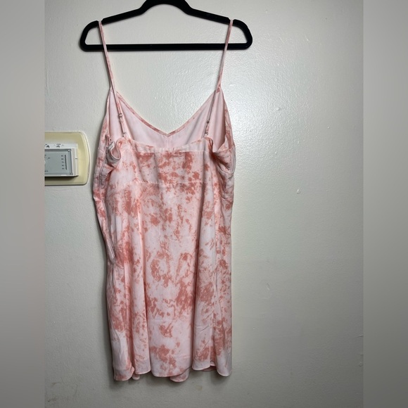 Abercrombie & Fitch Pink Tie Dye Cut Out Sleeveless Mini Dress Sz Large - Picture 6 of 6
